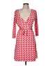 Just Fab Chevron-herringbone Orange Casual Dress Size M - photo 1