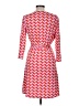 Just Fab Chevron-herringbone Orange Casual Dress Size M - photo 2