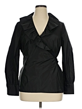 J. Peterman Long Sleeve Silk Top