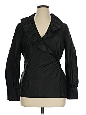 J. Peterman Long Sleeve Silk Top (view 1)