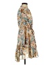 Unbranded 100% Polyester Print Tan Casual Dress Size S - photo 4