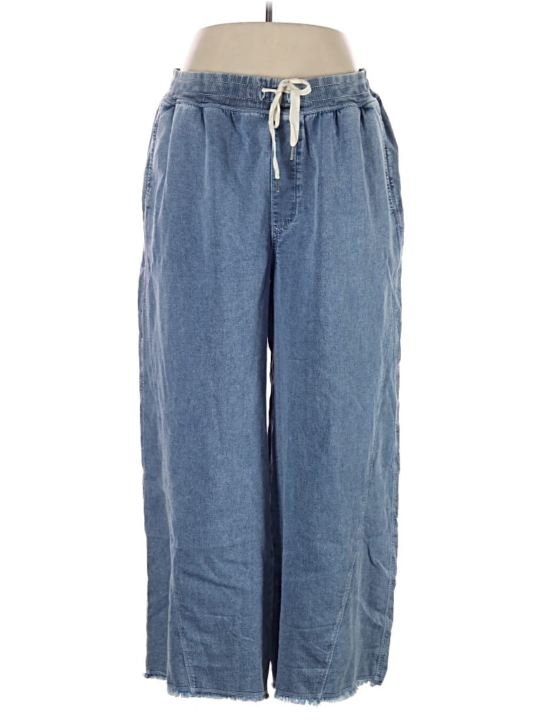 Pre-owned Aerie Casual Pants In Blue
