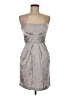 Snap 100% Polyester Metallic Silver Cocktail Dress Size 7 - photo 1