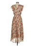 Hayden 100% Polyester Floral Tan Casual Dress Size S - photo 2