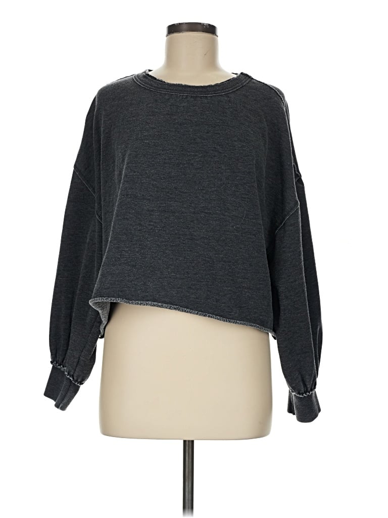 Pre-owned Z Supply Sweatshirt In Gray
