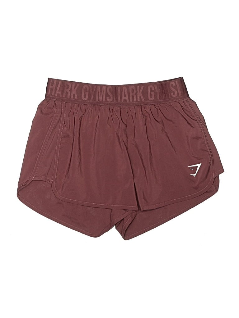 Pre-owned Gymshark Athletic Shorts In Burgundy