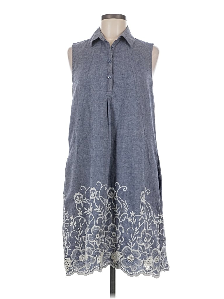 Pre-owned Sharagano Casual Dress In Blue