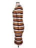Just Fab Stripes Brown Casual Dress Size XL - photo 5