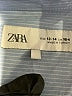 Zara 100% Cotton Color Block Blue Long Sleeve Button-Down Shirt Size 13 - 14 - photo 4