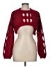 Cider 100% Polyester Red Burgundy Pullover Sweater Size M - photo 1