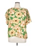 DR2 100% Polyester Green Short Sleeve Blouse Size XL - photo 1
