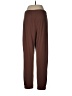 Susan Graver Color Block Brown Track Pants Size M - photo 2