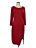 Spense Solid Burgundy Casual Dress Size 12 - photo 1
