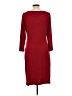 Spense Solid Burgundy Casual Dress Size 12 - photo 2