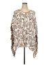 Democracy Animal Print Tan Poncho Size 2X - photo 1