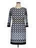 AB Studio Graphic Blue Casual Dress Size XL - photo 1