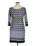 AB Studio Graphic Blue Casual Dress Size XL - photo 2