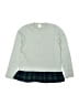 Crewcuts Outlet 100% Cotton Plaid Gray Pullover Sweater Size 10 - 11 - photo 1
