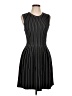 Theory Stripes Black Cocktail Dress Size L - photo 1