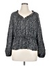 Universal Thread 100% Recycled Polyester Gray Long Sleeve Blouse Size XL - photo 1