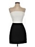 Amanda Uprichard 100% Polyester Color Block White Black Cocktail Dress Size S - photo 1