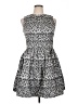 Taylor 100% Polyester Animal Print Gray Cocktail Dress Size 14 - photo 1