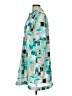 Alfani 100% Polyester Graphic Teal Casual Dress Size 8 - photo 5