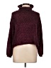 Candie's 100% Polyester Burgundy Turtleneck Sweater Size L - photo 1