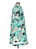 Alfani 100% Polyester Graphic Teal Casual Dress Size 8 - photo 4