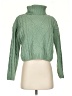 Hippie Rose 100% Polyester Green Turtleneck Sweater Size S - photo 1