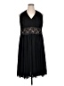 Eliza J 100% Polyester Black Cocktail Dress Size 14W - photo 1