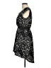 One Clothing 100% Polyester Animal Print Black Cocktail Dress Size M - photo 5