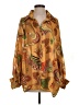 CQ by CQ 100% Polyester Tropical Gold 3/4 Sleeve Blouse Size S - photo 1