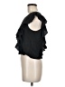 Madison Marcus 100% Silk Black Short Sleeve Top Size M - photo 5