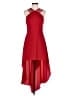 Halston Heritage Solid Red Cocktail Dress Size 4 - photo 1