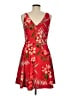 DressBarn Tropical Red Cocktail Dress Size 8 Petite - photo 2