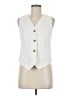 Listicle 100% Cotton White Sleeveless Button-Down Shirt Size M - photo 1