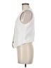 Listicle 100% Cotton White Sleeveless Button-Down Shirt Size M - photo 5