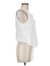 Listicle 100% Cotton White Sleeveless Button-Down Shirt Size M - photo 4