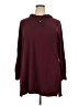 Cyrus 100% Rayon Burgundy Poncho Size 2X - photo 1