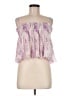 Ganni 100% Polyester Pink Purple Sleeveless Blouse Size 36 waist - photo 1