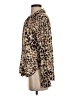 Mystree 100% Rayon Animal Print Brown Long Sleeve Blouse Size S - photo 5