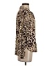 Mystree 100% Rayon Animal Print Brown Long Sleeve Blouse Size S - photo 4