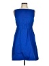 Theory 100% Polyester Solid Blue Cocktail Dress Size 8 - photo 1