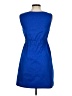 Theory 100% Polyester Solid Blue Cocktail Dress Size 8 - photo 2