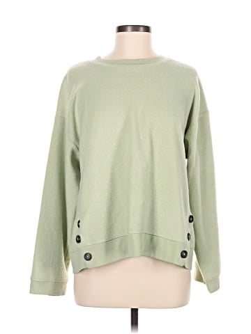 Madewell (Re)sourced Brushed Side-Button Relaxed Sweatshirt (view 1)