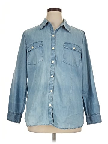 Per Se Long Sleeve Button-Down Shirt (view 1)
