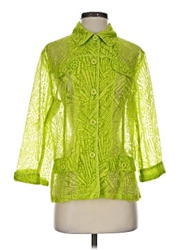 MULTIPLES 3/4 Sleeve Button-Down Shirt (view 1)