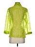 MULTIPLES Green 3/4 Sleeve Button-Down Shirt Size S - photo 2
