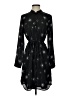 Ann Taylor 100% Polyester Stars Black Casual Dress Size S - photo 1